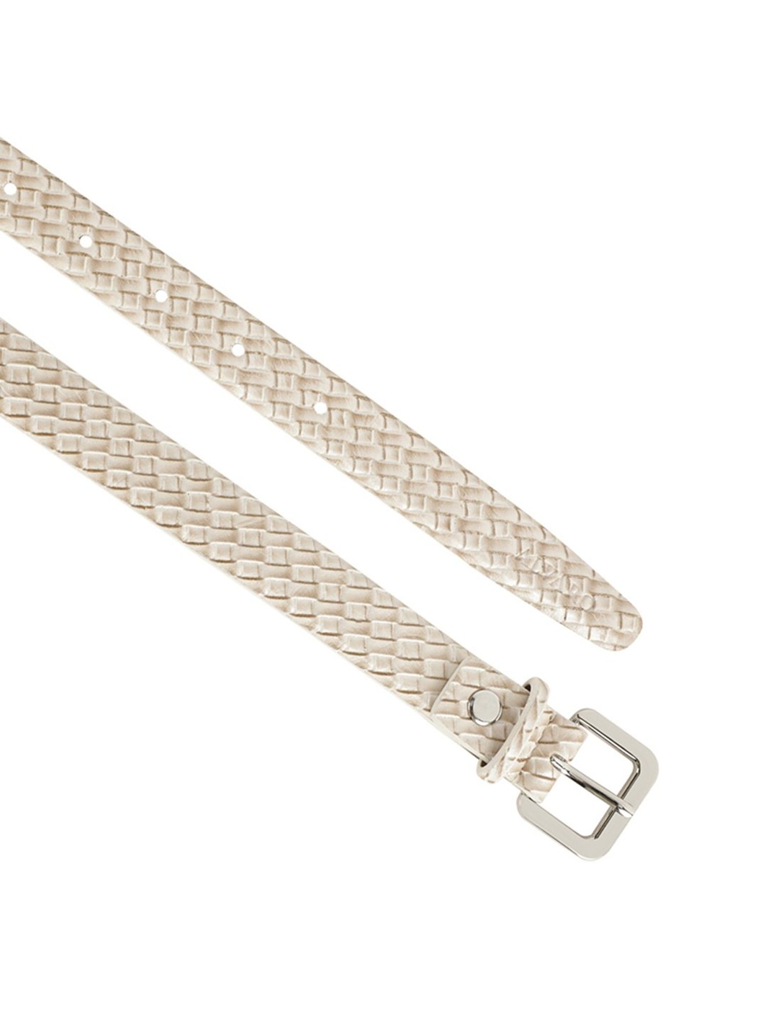 Alvaro Castagnino Beige Narrow Belt for Women