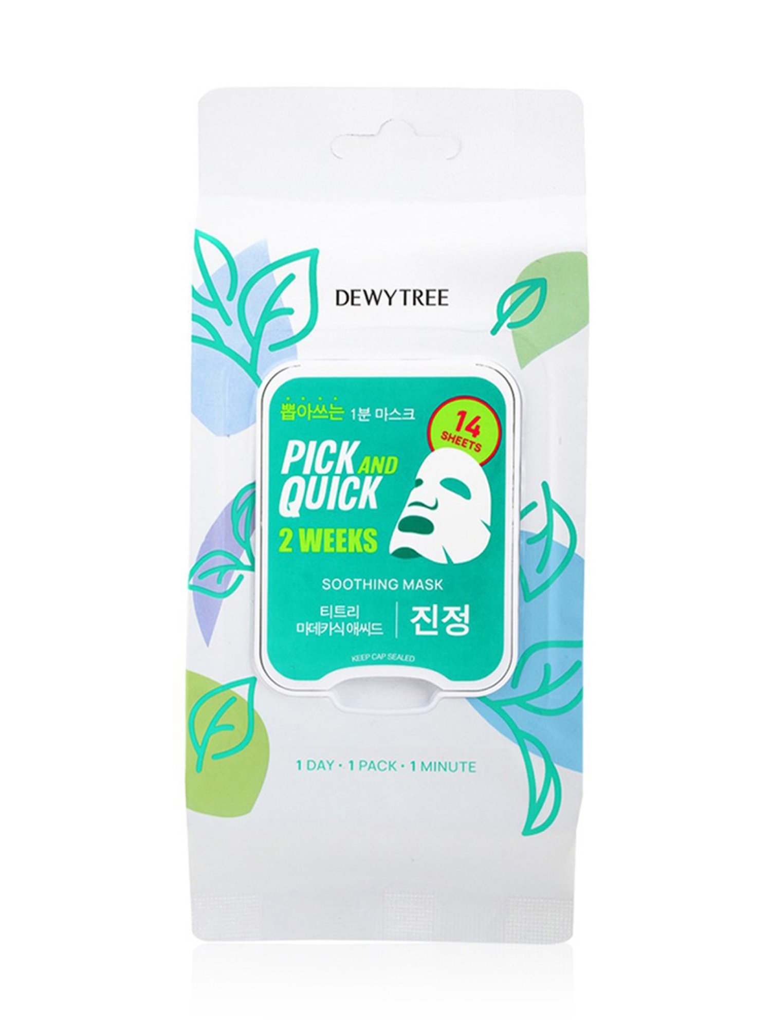 Dewytree Pick And Quick 2 Weeks Soothing Mask - 14 Sheets