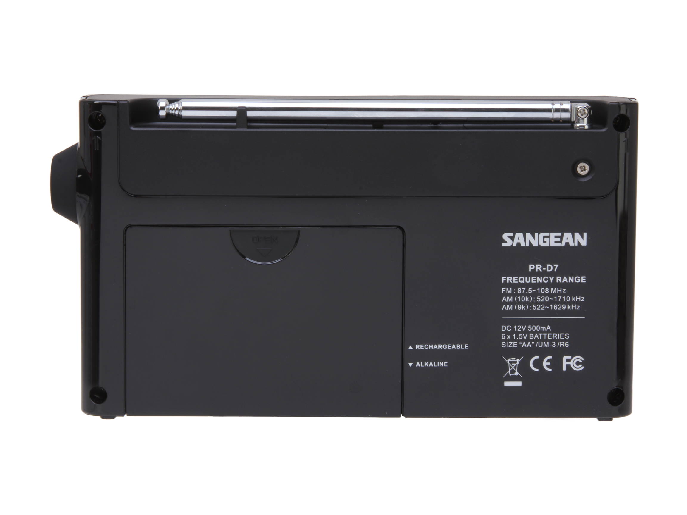 Sangean FM/AM PLL Synthesized Radio PR-D7 BK