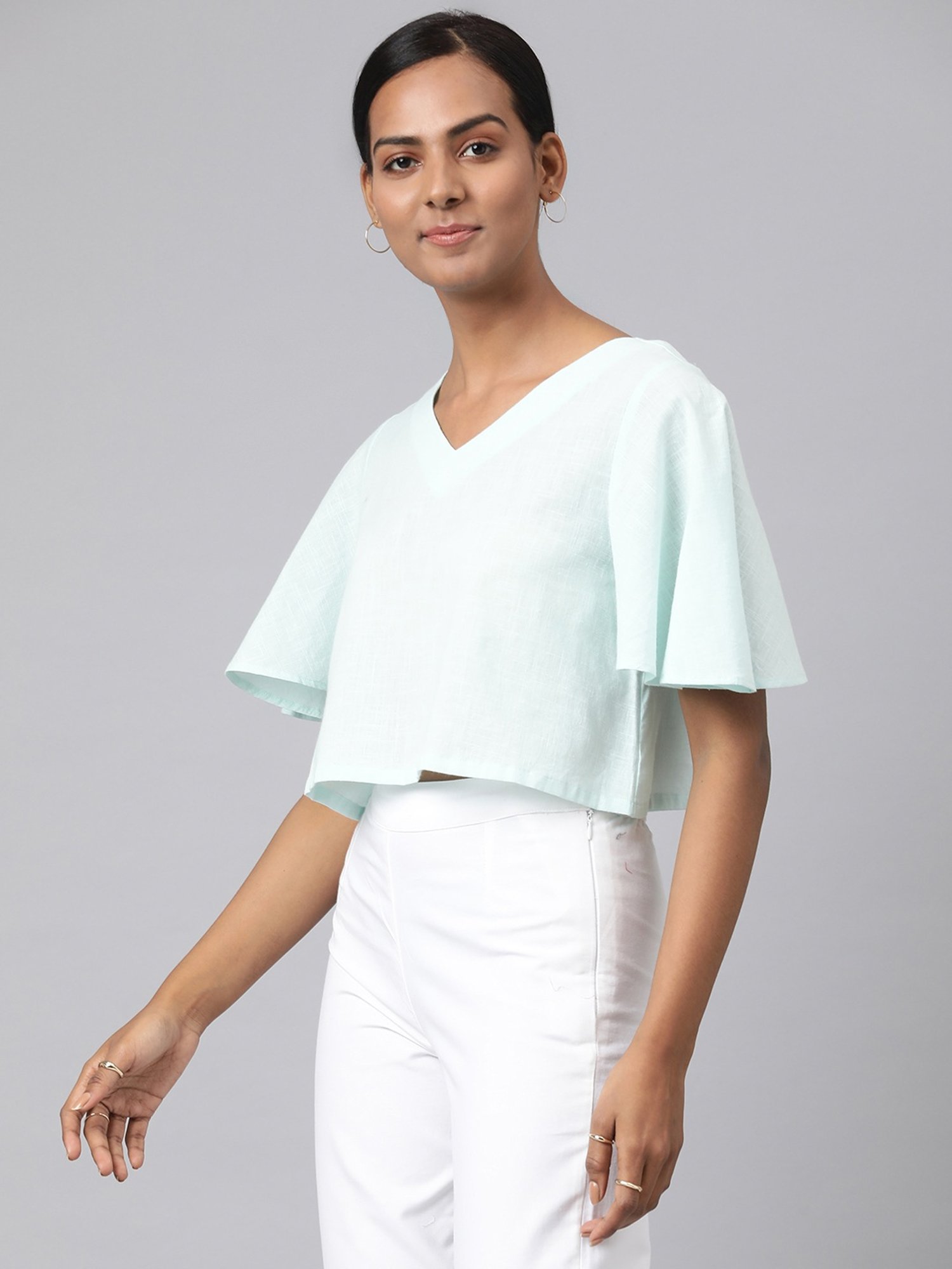 Fabindia Blue Cotton Top