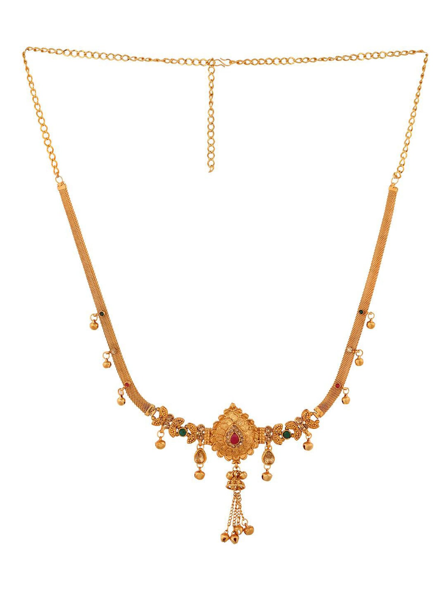 Saraf Rs Jewellery Gold Plated Beaded Kamarbandh