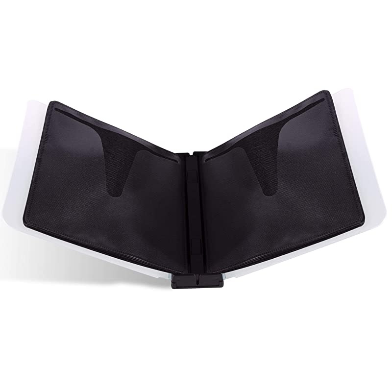 Polypropylene Sleeve Disc Organizer Stack amp Lock Categorize Cds In 4 ColorCoded Binders for 96 Discs Total In Black PN96635496