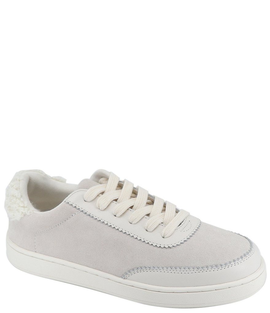 Splendid Freya Suede Faux Fur Accent Sneakers