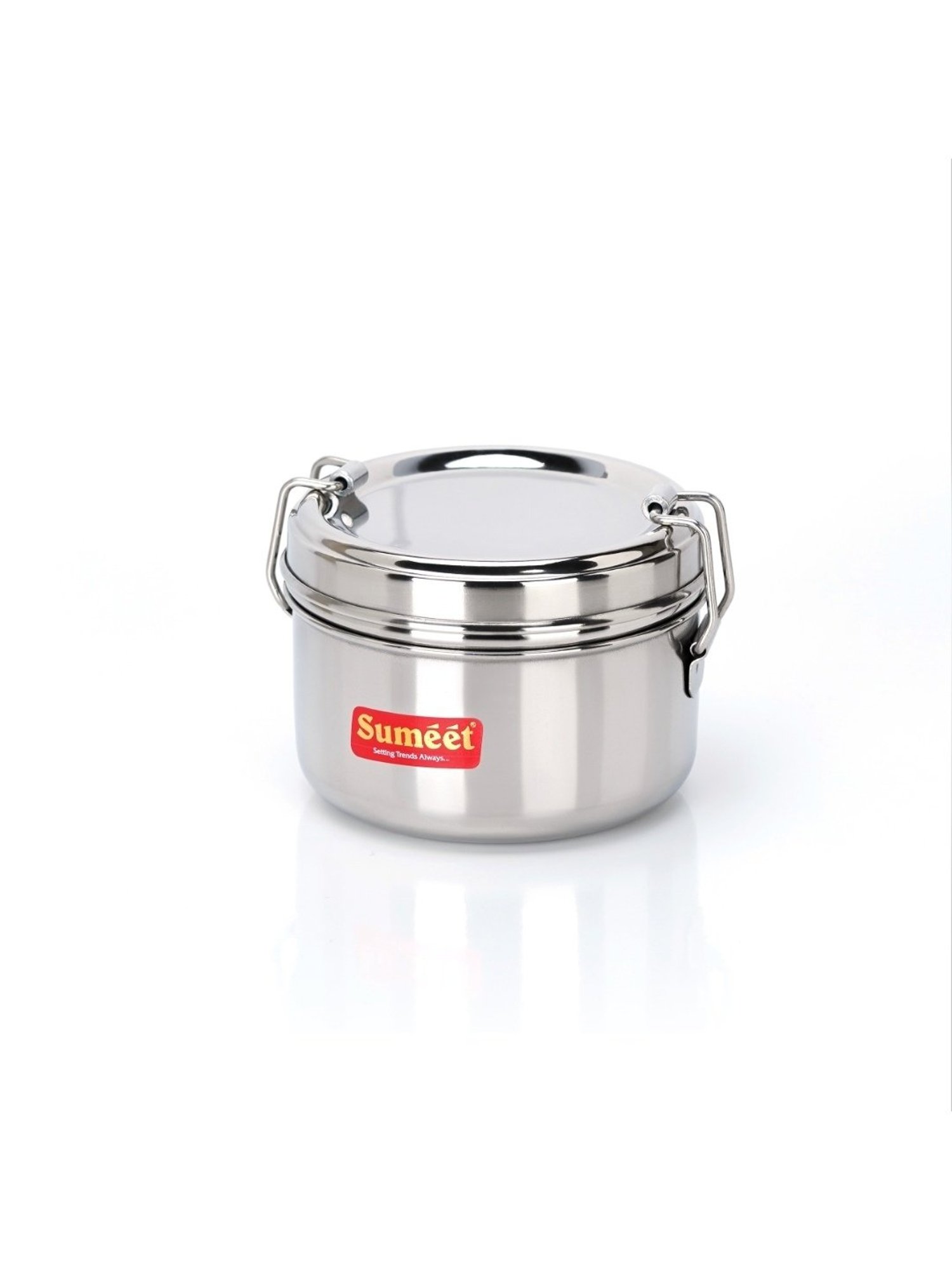 Milton Red Stainless Steel Small Tiffin Box - Set of 2
