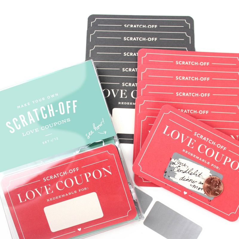 Scratch Off Love Coupons Cards