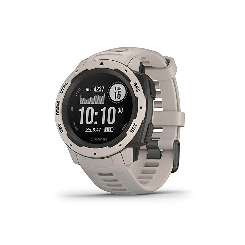 0100206401 Instinct Rugged Outdoor Watch with GPS Features GLONASS and Galileo Heart Rate Monitoring and 3axis Compass Tundra 127 inches Renewed