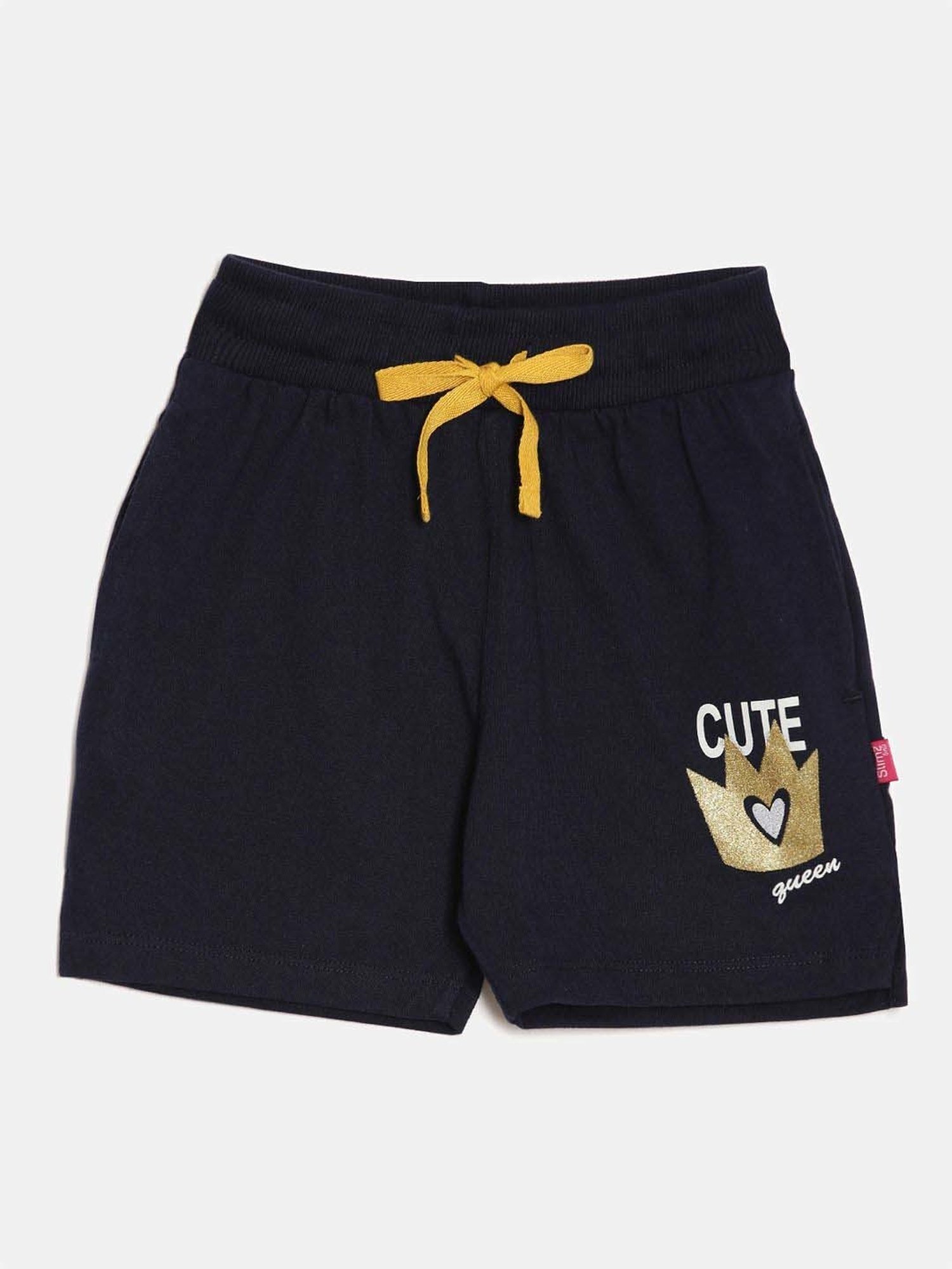 Dixcy Slimz Kids Black Cotton Printed Shorts