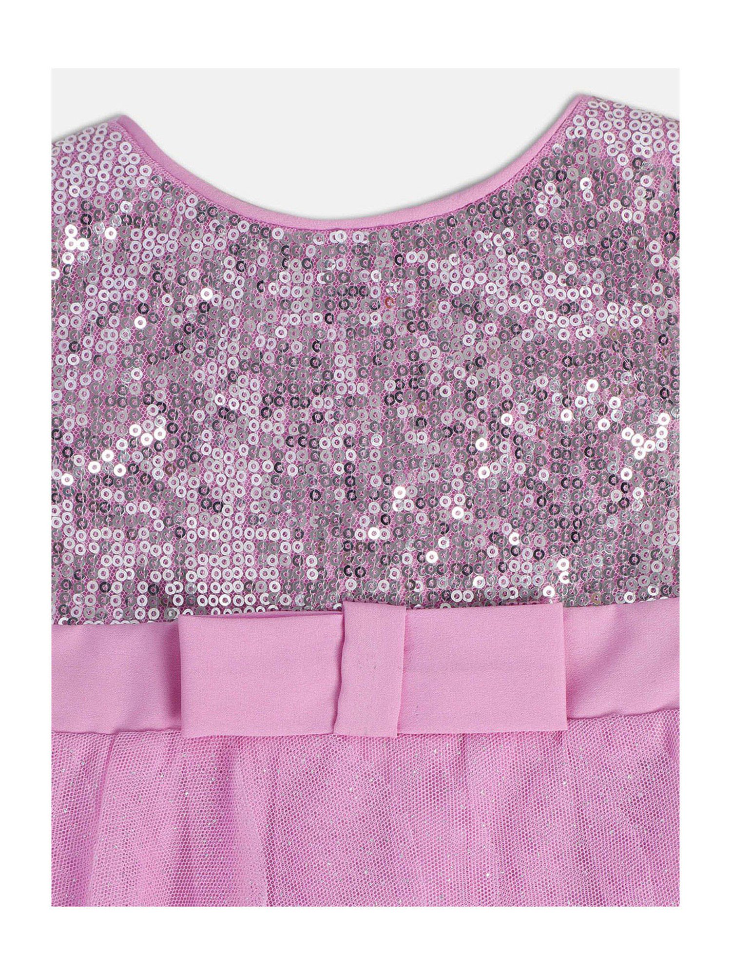 Nauti Nati Kids Blue Embroidered Dress