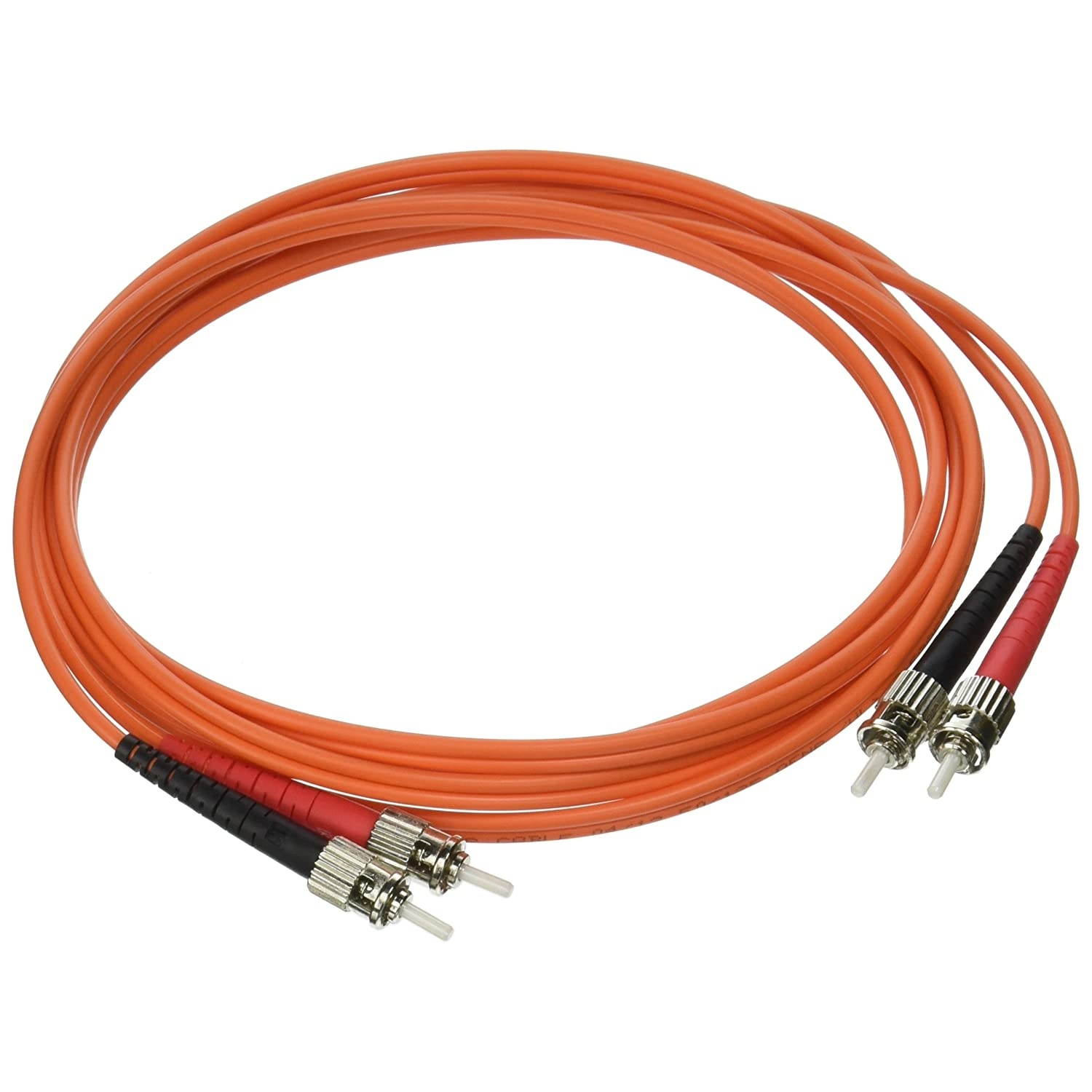 C2G/Cables to Go 37431 ST/ST Duplex 50/125 Multimode Fiber Patch Cable (2 Meter, Orange)