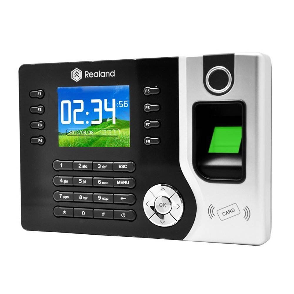 Realand Biometric Fingerprint Attendance Time Clock + Id Card Reader + Tcp/ip + Usb NEW