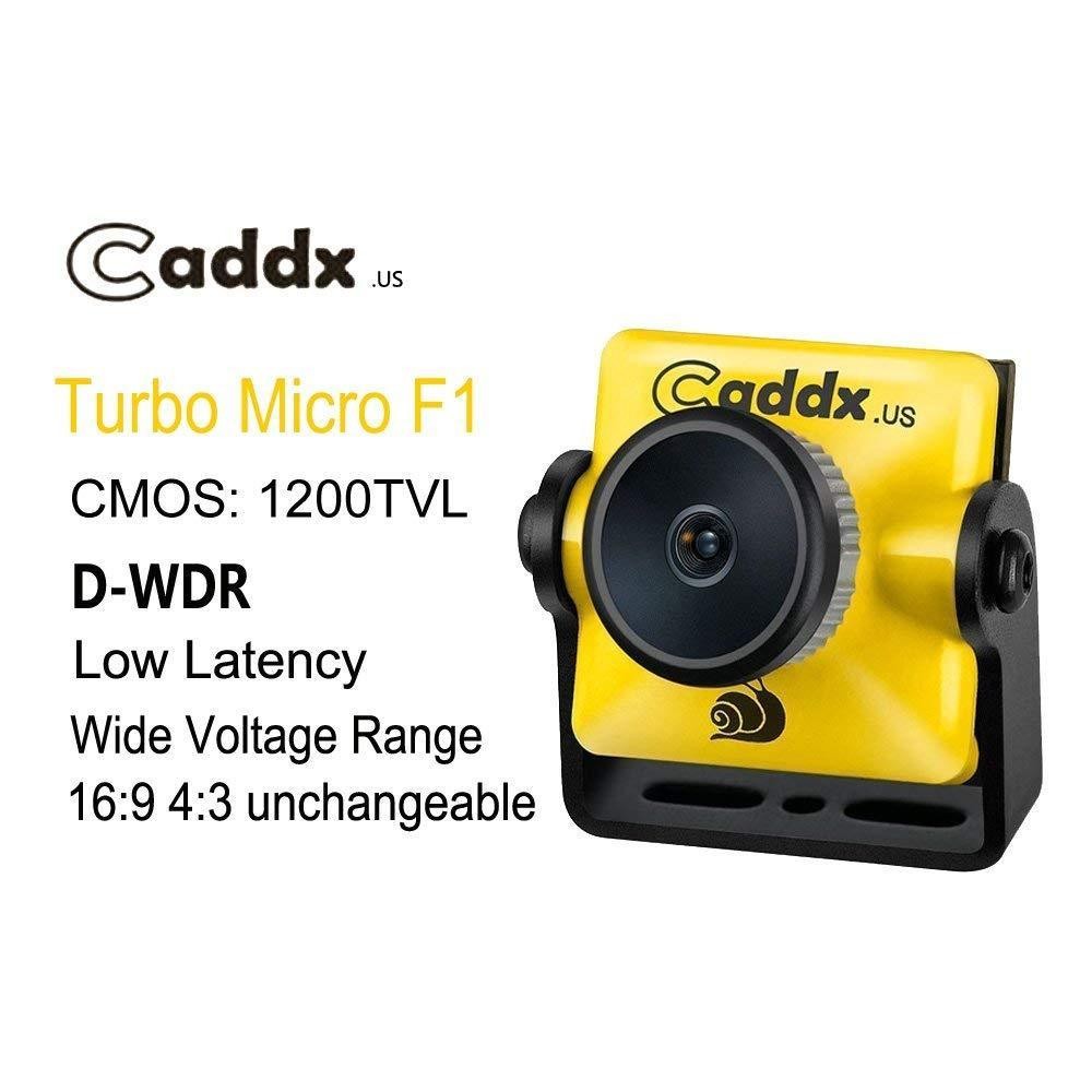 Caddx FPV Camera Turbo Micro F1 FPV Came 1/3" CMOS Sensor 1200 TVL 2.1mm IR Blocked NTSC DC 5V-40V Wide Voltage for FPV Racing Drone