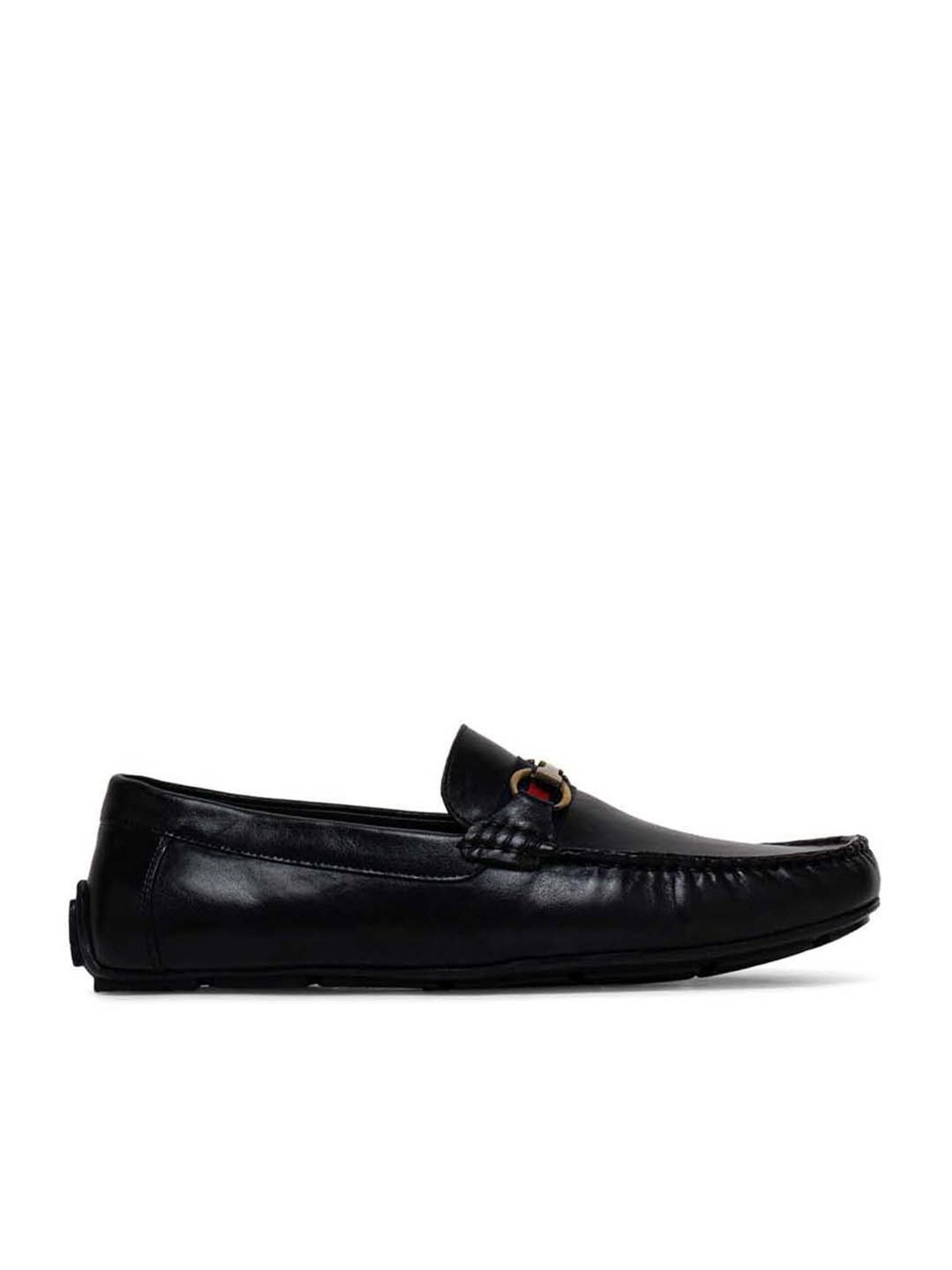 Ezok Men's Black Casual Loafers