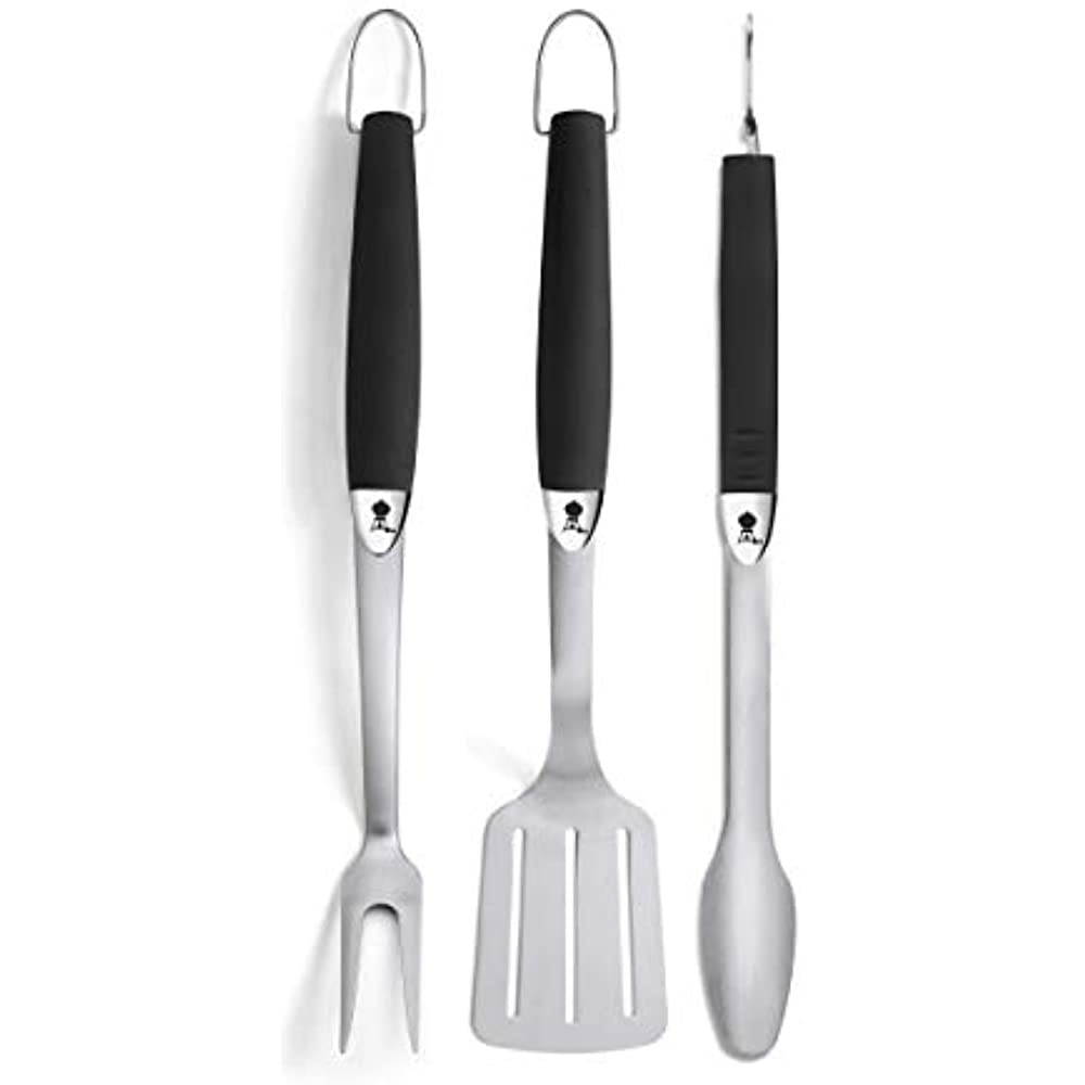 Weber Stainless Steel 3-Piece Barbeque Tool Set 6630