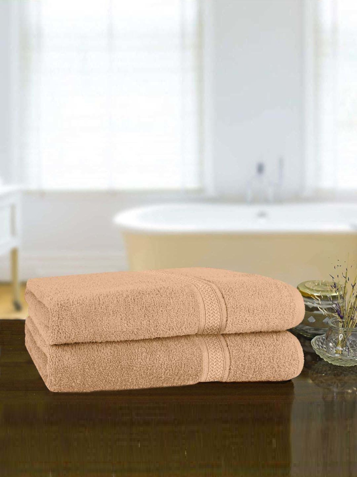 Raymond Home Everyday Pink 450 GSM Cotton Bath Towel