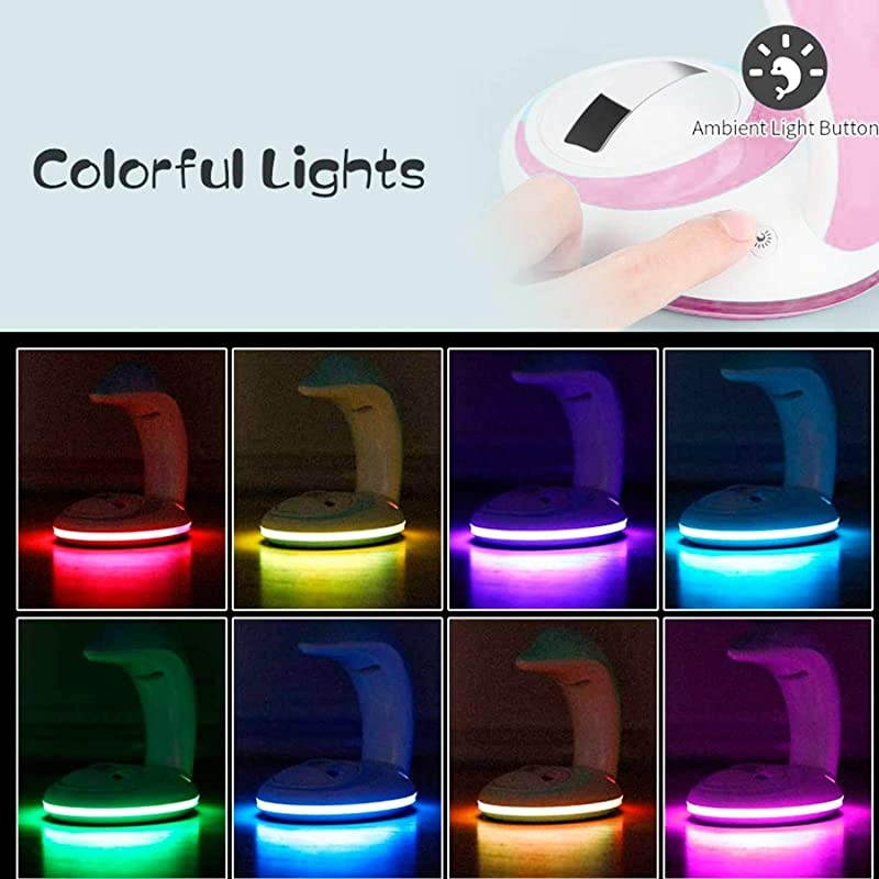 Rainbow Projector Light USB Powered Rainbow Light Color Changing Night Lights Mood Lights Rainbow Bedside Lamps for Decoration Kids Room Accompany Sleeping