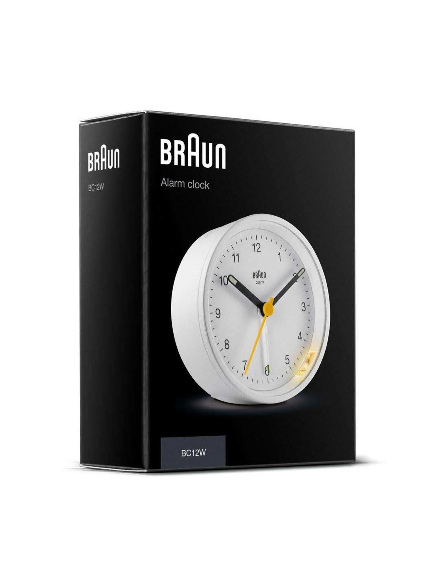 Braun White Classic Analog Alarm Clock