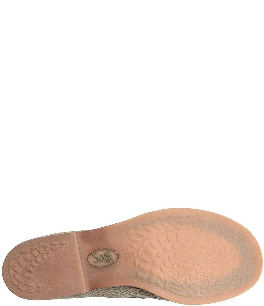 Sofft Napoli Snake Print Nubuck Loafers