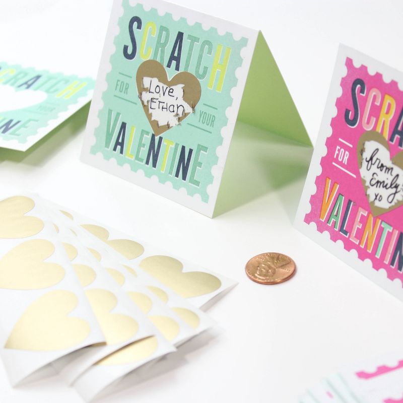 Scratch-Off Valentines Card Mint