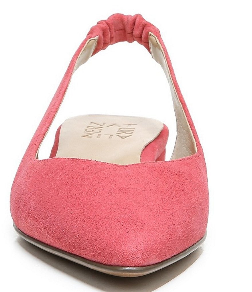 Naturalizer Halo Suede Slingback Flats