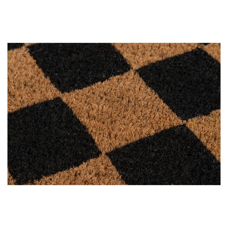 1'6"X2'6" Geometric Woven Door Mat Black - Erin Gates By Momeni