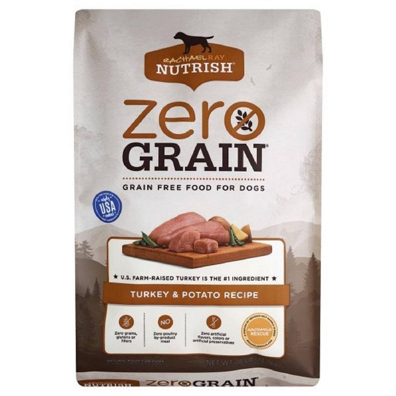 Rachael Ray Nutrish Zero Grain Turkey & Potato Recipe Dry Dog Food - 28lbs