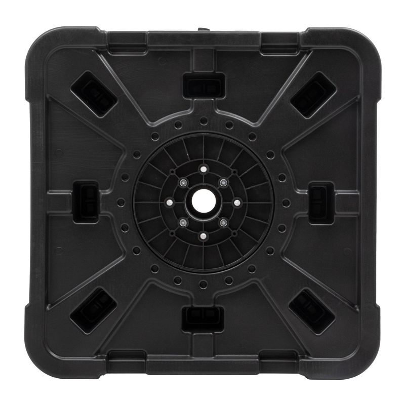 22lbs Heavy Duty Sand/Water Fillable Patio Offset Cantilever Umbrella Weighted Base Black - Crestlive Products