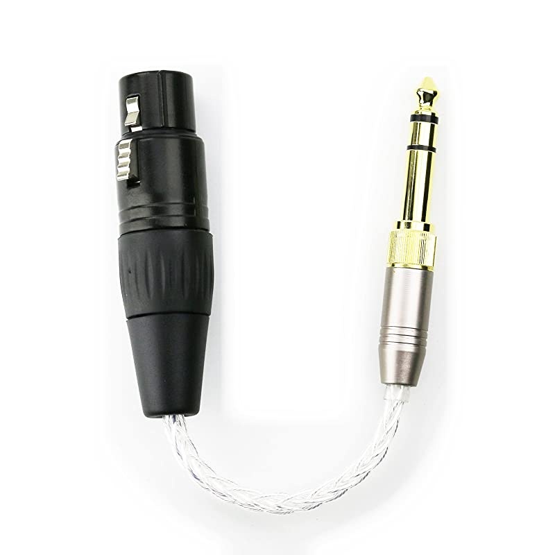 35mm 18 TRS Male 63mm 14 Adapter to 4pin XLR Balanced Female Headphone Audio Adapter Cable