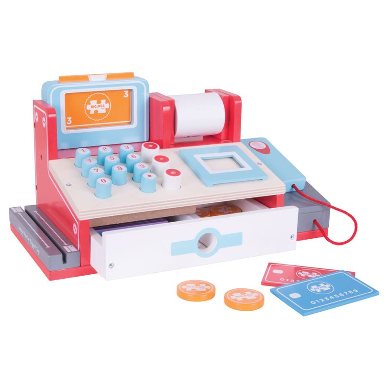 Bigjigs Toys Shopping Till Wooden Role Play Toy