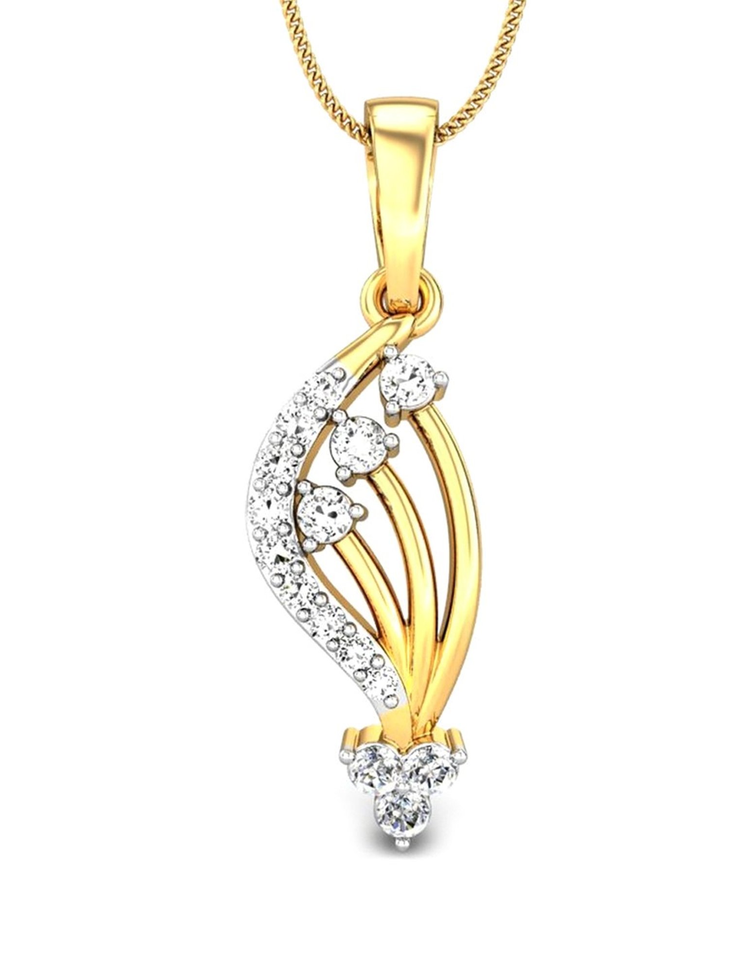 Joyalukkas 18k Gold & Diamond Pendant with Chain