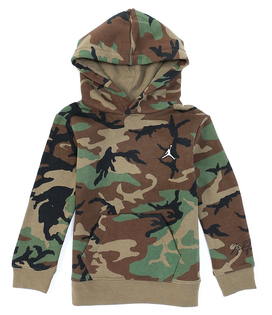 Jordan Little Boys 4-7 Camouflage Essentials Fleece Pullover Hoodie