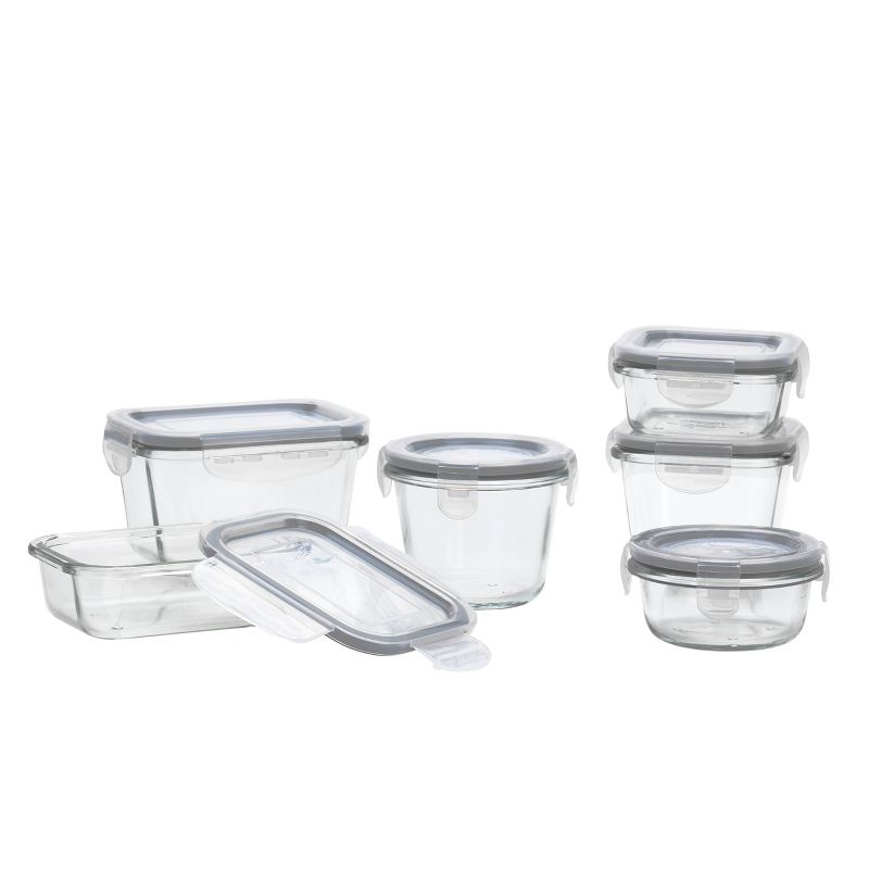 Mason Craft & More Set of 6 Food Storage Containers with Lids