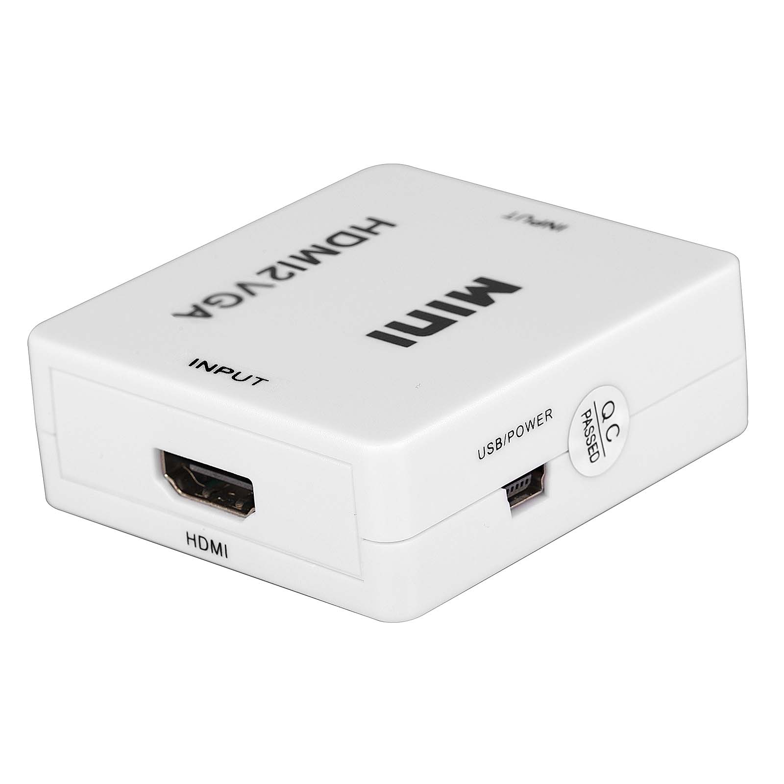 HDMI to VGA Converter Adapter 1080P Video 3.5mm Audio Output