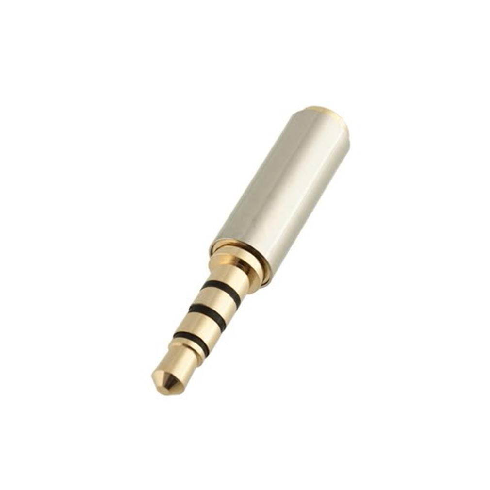 Gold 3.5mm Male  to 2.5mm Female  Audio Stereo Headphone Jack Adapter Converter