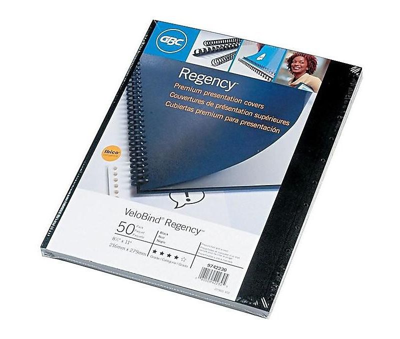 GBC Regency VeloBind Presentation Covers, 8.5W 9742230