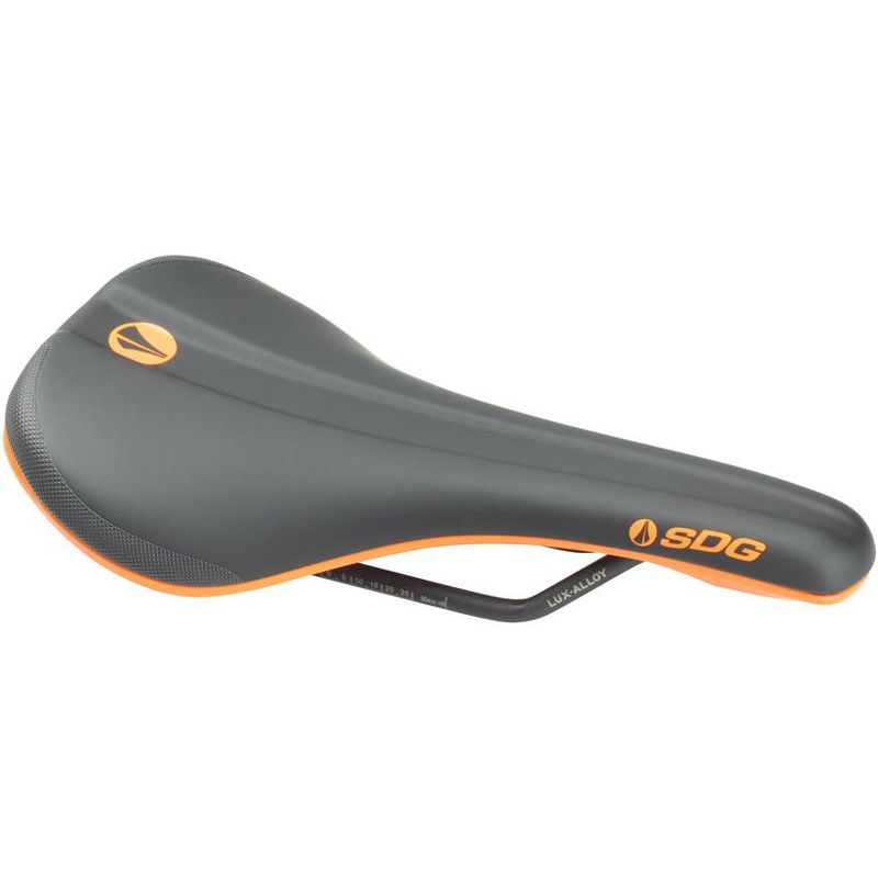 SDG Bel-Air V3 Saddle - Orange/Black Rail Material: Lux