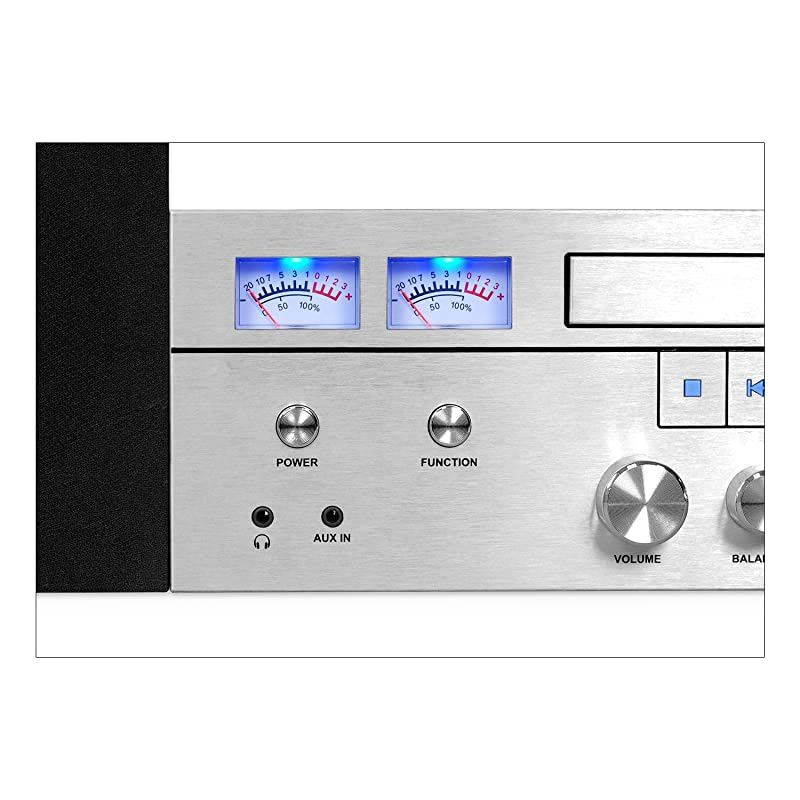 Technology Victrola Bluetooth CD Stereo System Silver