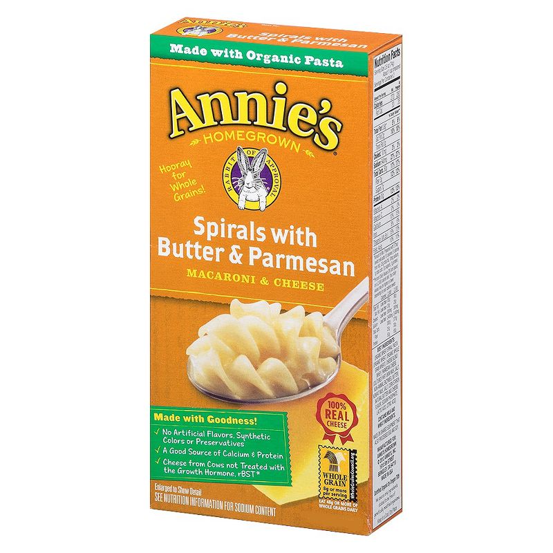 Annie's Spirals with Butter and Parmesan 5.25oz