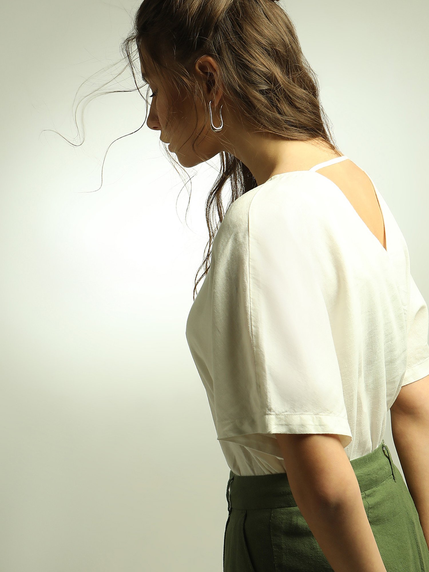 Vero Moda White Regular Fit Top