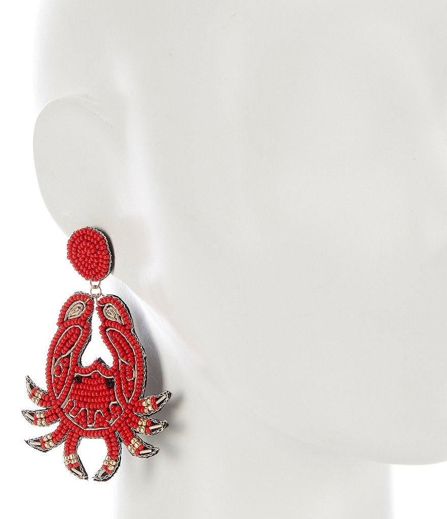 Anna & Ava Beaded Crab Earrings