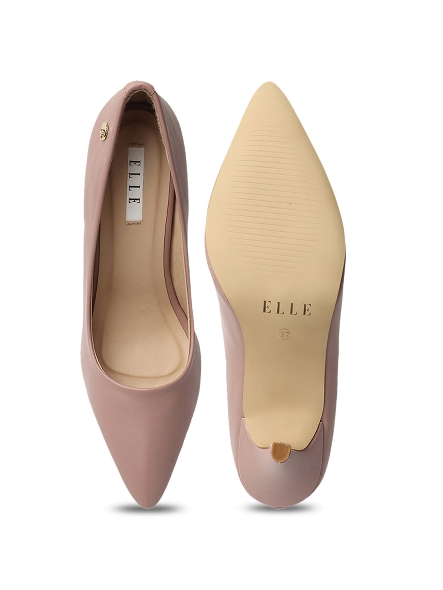 Elle Women's Nude Pink Stiletto Pumps