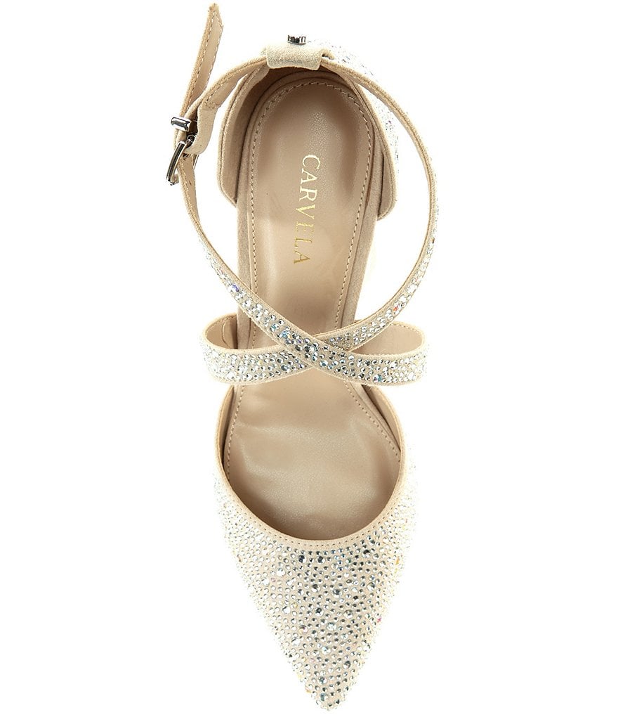 Carvela Kross Jewel 2 Fabric Rhinestone Embellished Pumps