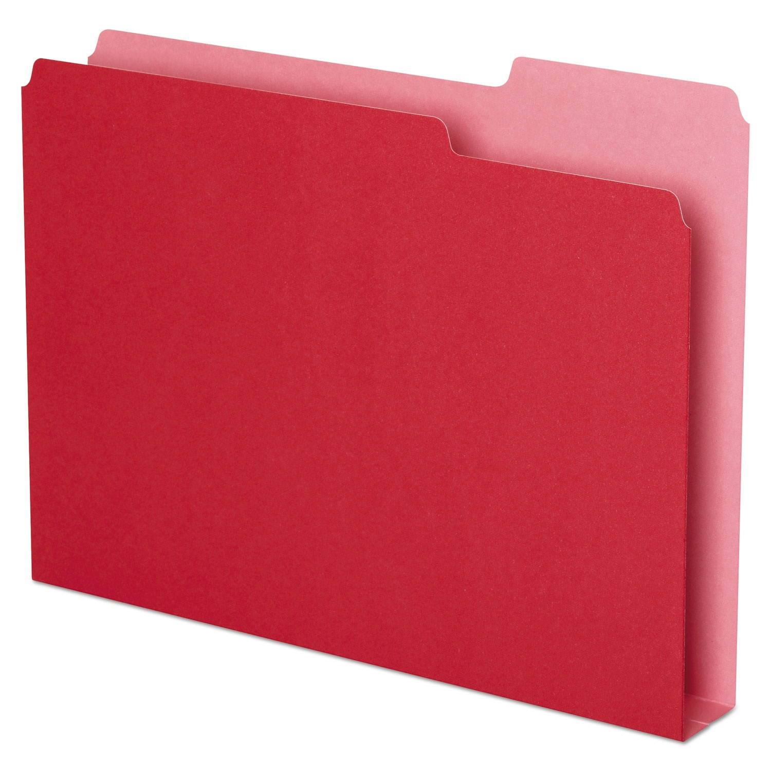 Pendaflex Double Stuff File Folders 1/3 Cut Letter Red 50/Pack 54454