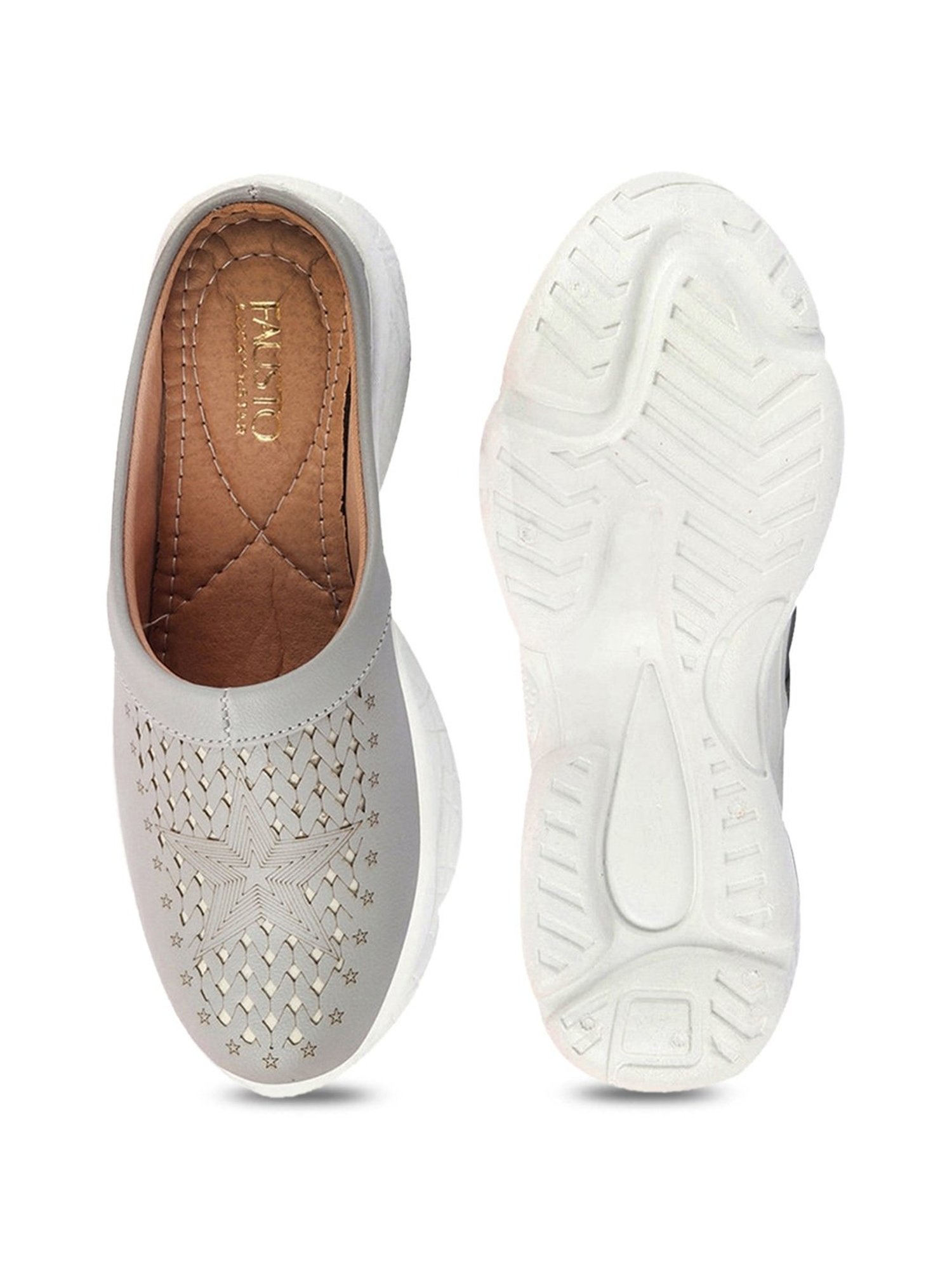 Fausto Women's Grey Mule Shoes