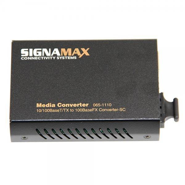 SignaMax 10/100BaseT/TX to 100BaseFX Media Converter, Multimode/SC, 2km