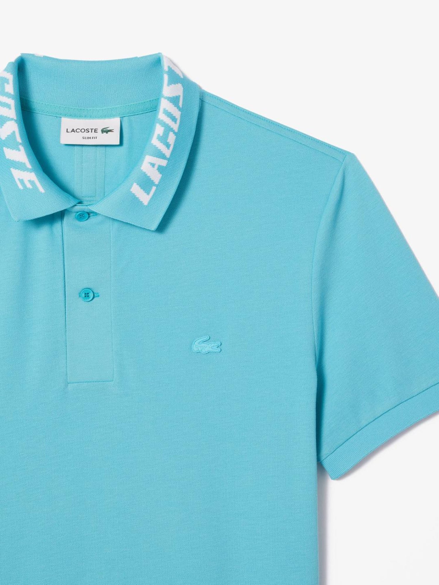 Lacoste Blue Cotton Slim Fit Polo T-Shirt