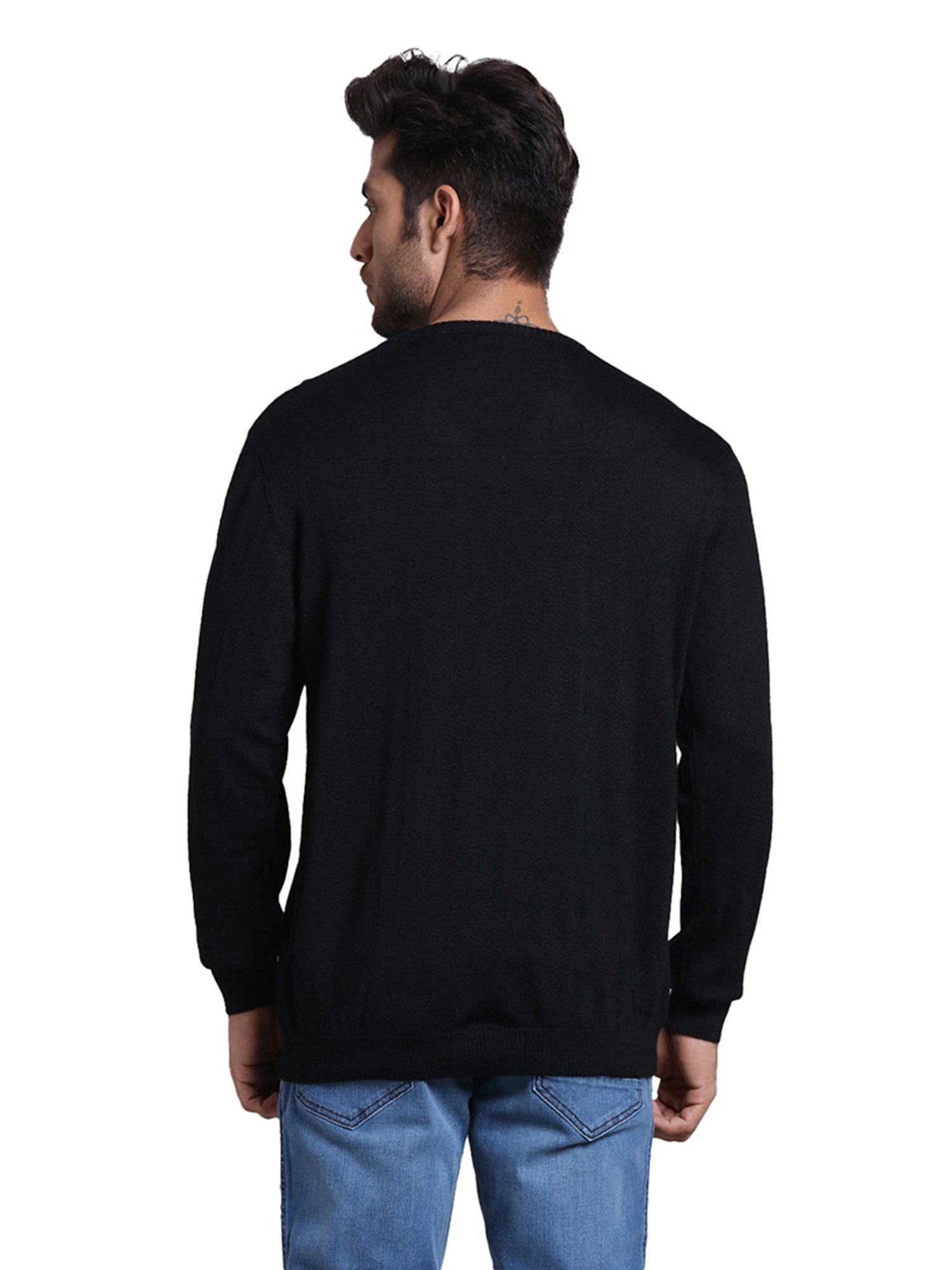 Park Avenue Black V Neck Sweater