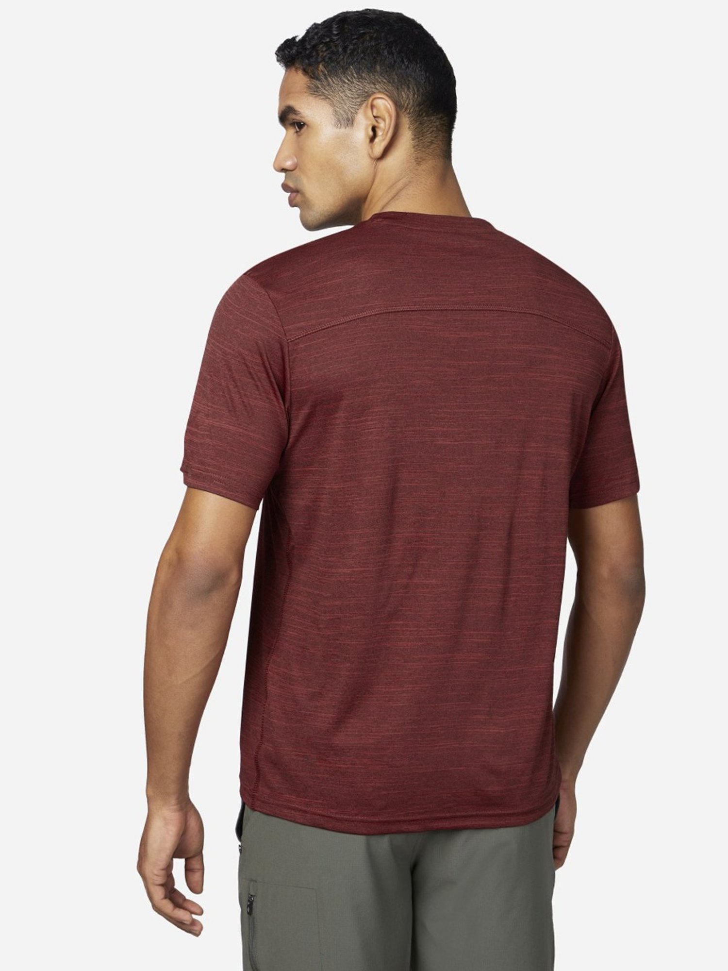 Skechers Red Regular Fit Printed T-Shirt