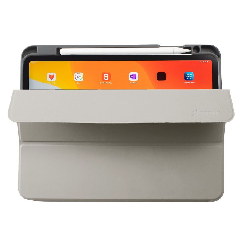Insten - Soft TPU Tablet Case For iPad Pro 11" 2020, Multifold Stand, Magnetic Cover Auto Sleep/Wake, Pencil Charging, Light Gray