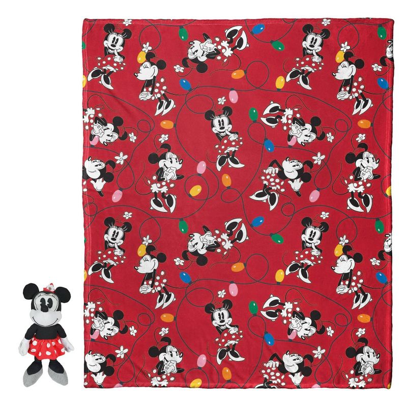 Minnie Mouse Knit Throw and Pillow Set