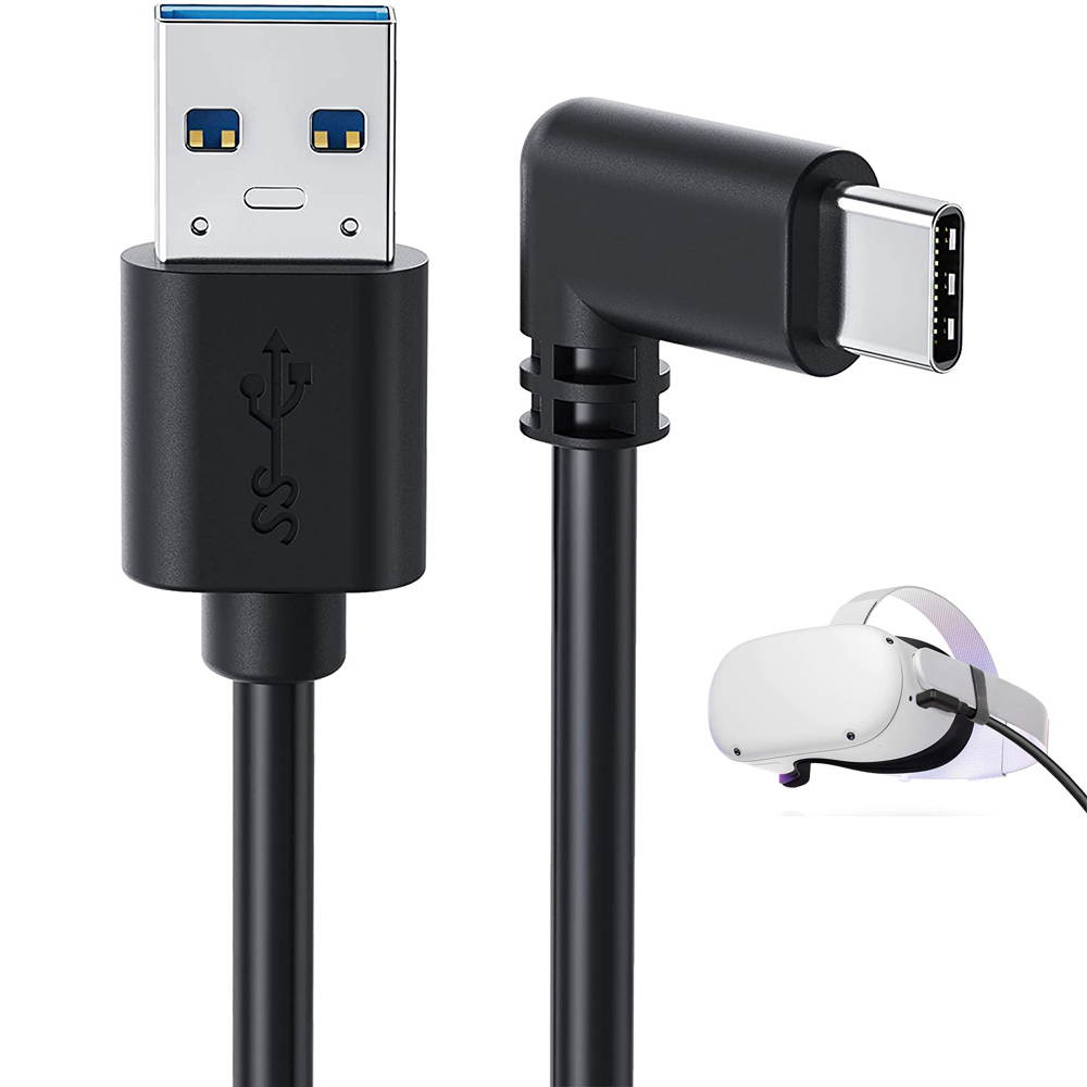 for Oculus Quest Link USB Cable 13ft(4M), High Speed Data Transfer & Fast Charging Cable USB 3.1 Type C to USB 3.0 Type A Cord Compatible with Oculus Quest VR Headset Oculus Quest 2 Link Cable (Black)